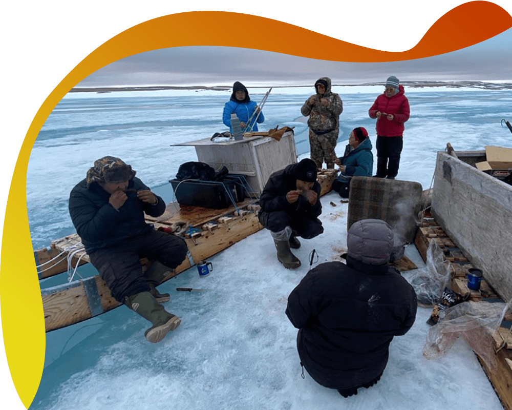 Inuit hunting near Resolute, NU. Credit:  Devon Manik